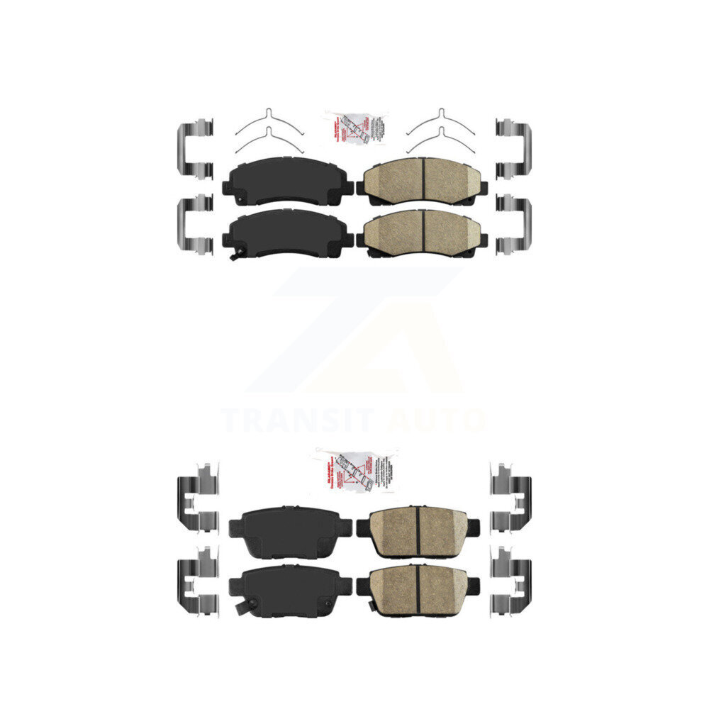 Front Rear Ceramic Disc Brake Pads Kit For Honda Ridgeline Acura TL KNF-101281