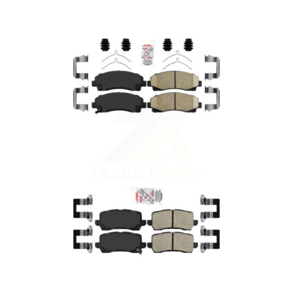 Front Rear Ceramic Disc Brake Pads Kit For 2015-2020 Acura TLX KNF-101284