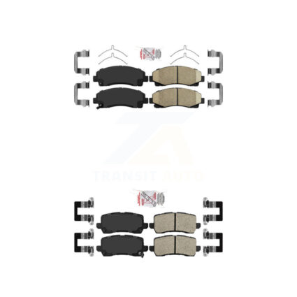 Front Rear Ceramic Disc Brake Pads Kit For 2015-2020 Acura TLX KNF-101286
