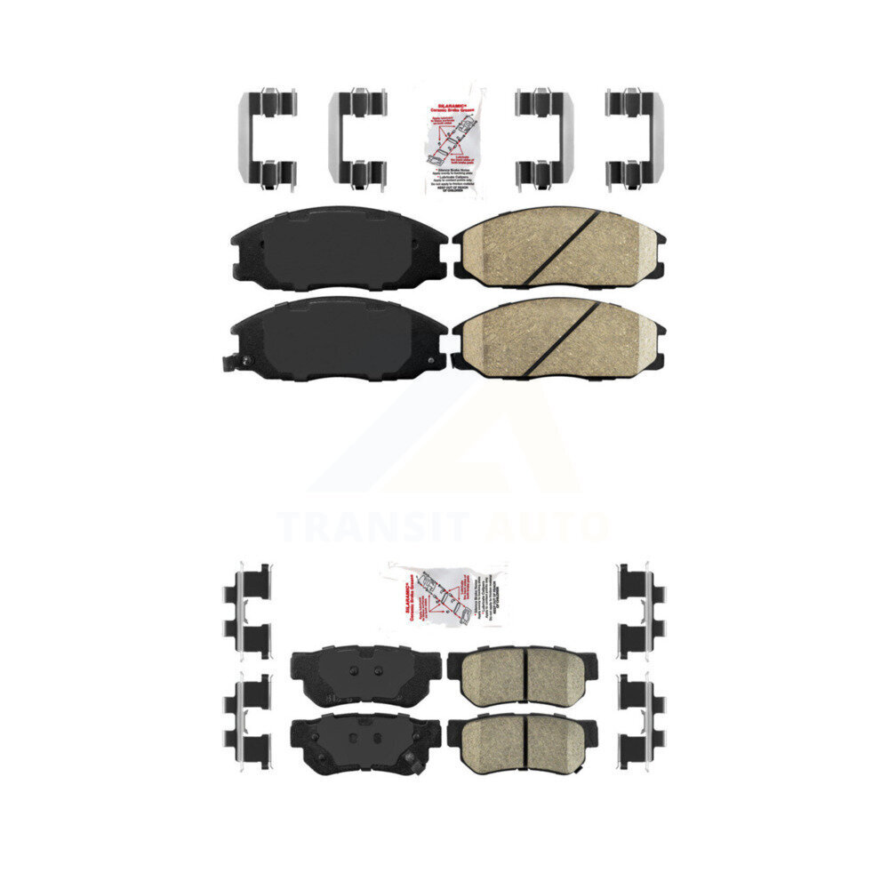 Front Rear Ceramic Disc Brake Pads Kit For Hyundai Santa Fe Kia Amanti XG350 XG300 KNF-101288