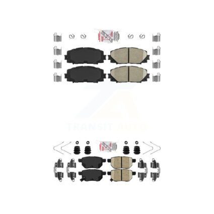 Front Rear Ceramic Disc Brake Pads Kit For Toyota Corolla Yaris Prius Prime Lexus CT200h KNF-101295