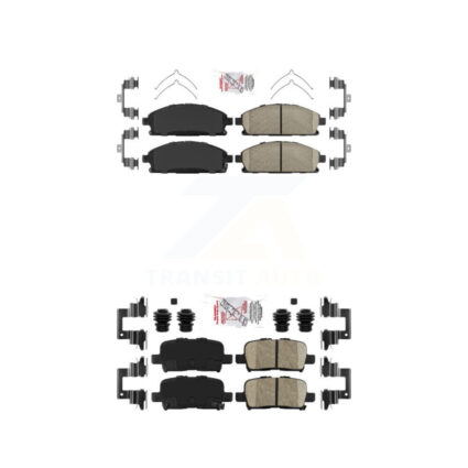 Front Rear Ceramic Disc Brake Pads Kit For 2003-2006 Acura MDX KNF-101301
