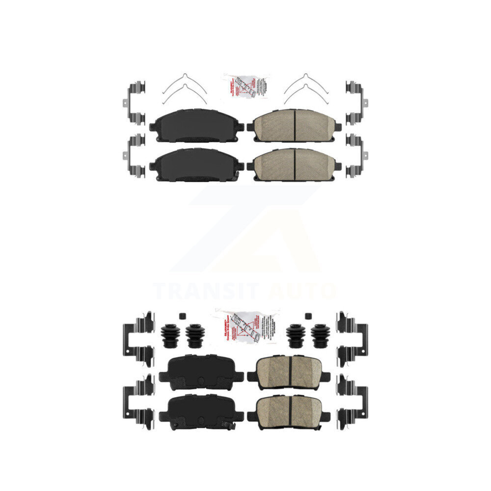 Front Rear Ceramic Disc Brake Pads Kit For 2003-2006 Acura MDX KNF-101301