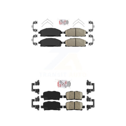 Front Rear Ceramic Disc Brake Pads Kit For 2003-2006 Acura MDX KNF-101302