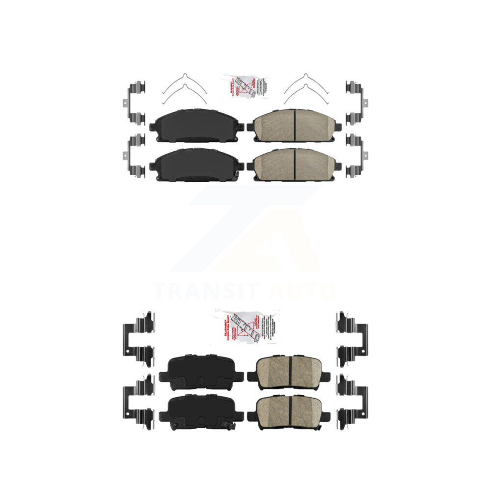 Front Rear Ceramic Disc Brake Pads Kit For 2003-2006 Acura MDX KNF-101302