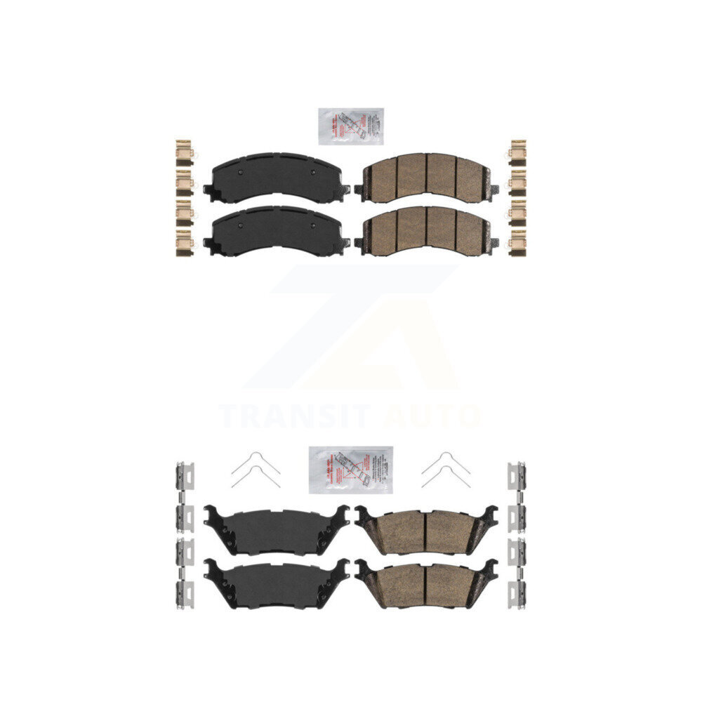 Front Rear Ceramic Disc Brake Pads Kit For Ford Bronco F-150 Lightning Expedition Lincoln KNF-101304