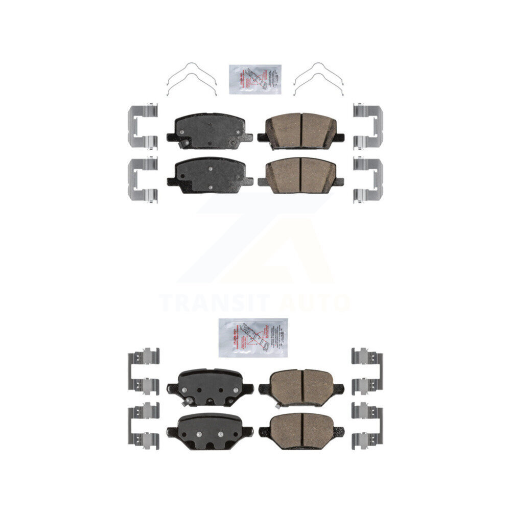 Front Rear Ceramic Disc Brake Pads Kit For 2018-2022 Buick Encore Chevrolet Trax KNF-101328