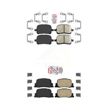 Front Rear Ceramic Disc Brake Pads Kit For Toyota Camry Lexus ES300 KNF-101364