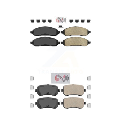 Front Rear Ceramic Disc Brake Pads Kit For 2004-2007 Ford Freestar Mercury Monterey KNF-101382