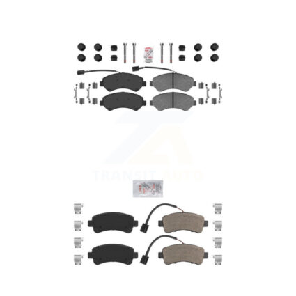 Front Rear Semi-Metallic Disc Brake Pads Kit For 2014-2020 Ram ProMaster 2500 3500 1500 KNF-101385