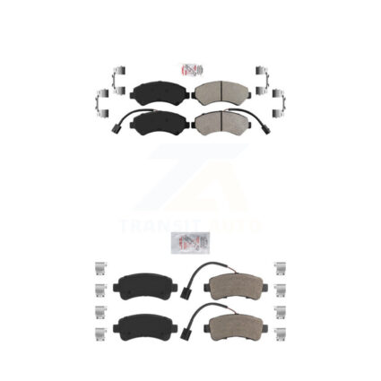 Front Rear Semi-Metallic Disc Brake Pads Kit For 2014-2020 Ram ProMaster 2500 3500 1500 KNF-101387