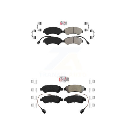 Front Rear Semi-Metallic Disc Brake Pads Kit For 2014-2020 Ram ProMaster 2500 3500 1500 KNF-101389