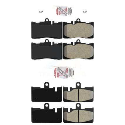 Front Rear Semi-Metallic Disc Brake Pads Kit For 2001-2006 Lexus LS430 KNF-101393