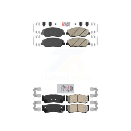 Front Rear Ceramic Disc Brake Pads Kit For 2007-2009 Hyundai Santa Fe KNF-101396