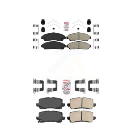 Front Rear Ceramic Disc Brake Pads Kit For 2017-2020 Acura MDX KNF-101414
