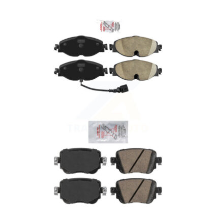 Front Rear Ceramic Disc Brake Pads Kit For Volkswagen Golf SportWagen GTI Alltrack Passat KNF-101417