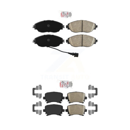 Front Rear Ceramic Disc Brake Pads Kit For Volkswagen GTI CC KNF-101419