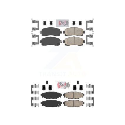 Front Rear Ceramic Disc Brake Pads Kit For Subaru Crosstrek Impreza KNF-101427
