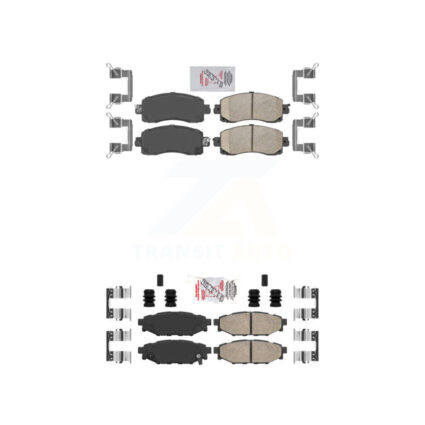 Front Rear Ceramic Disc Brake Pads Kit For Subaru Crosstrek Impreza KNF-101429
