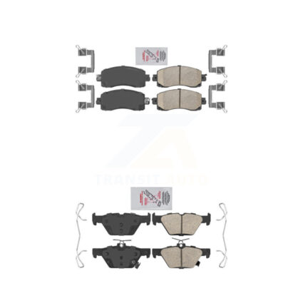 Front Rear Ceramic Disc Brake Pads Kit For Subaru Crosstrek Forester Outback Legacy WRX KNF-101433