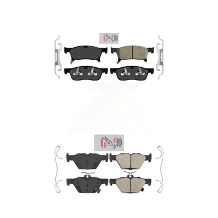 Front Rear Ceramic Disc Brake Pads Kit For 2019-2024 Subaru Ascent KNF-101436