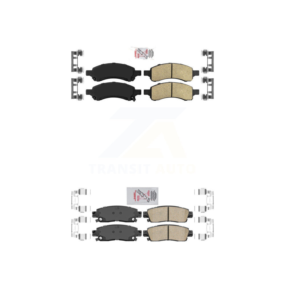 Front Rear Ceramic Disc Brake Pads Kit For GMC Acadia Buick Enclave Chevrolet Traverse KNF-101439
