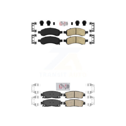 Front Rear Ceramic Disc Brake Pads Kit For GMC Acadia Buick Enclave Chevrolet Traverse KNF-101441