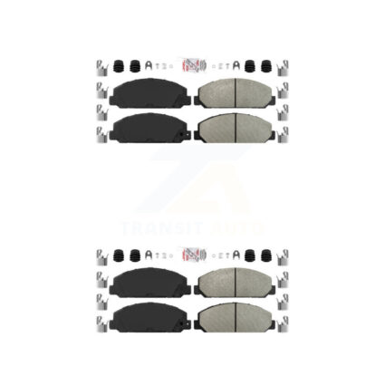 Front Rear Semi-Metallic Disc Brake Pads Kit For 2012-2020 Hino 195 KNF-101450