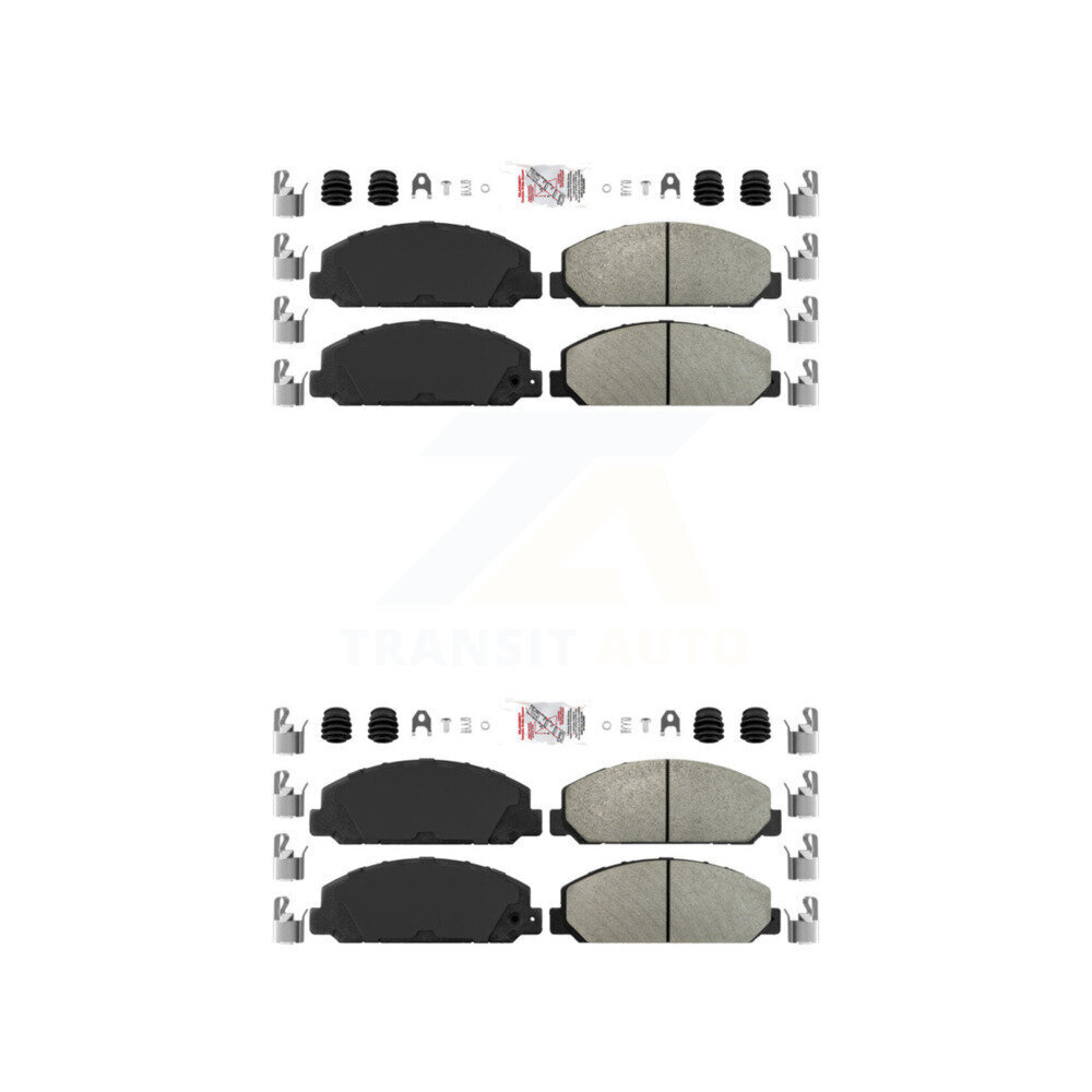 Front Rear Semi-Metallic Disc Brake Pads Kit For 2012-2020 Hino 195 KNF-101450