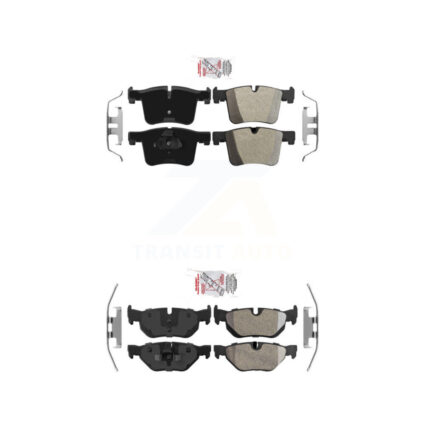 Front Rear Semi-Metallic Disc Brake Pads Kit For BMW 328i xDrive 320i KNF-101455