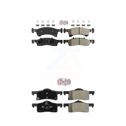 Front Rear Semi-Metallic Disc Brake Pads Kit For Ford Expedition Lincoln Navigator KNF-101458