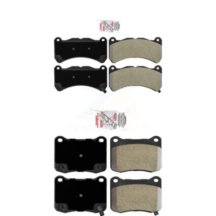 Front Rear Semi-Metallic Disc Brake Pads Kit For 2008-2014 Lexus IS F KNF-101468