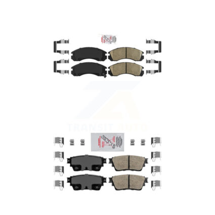 Front Rear Ceramic Disc Brake Pads Kit For Mitsubishi Outlander PHEV KNF-101470