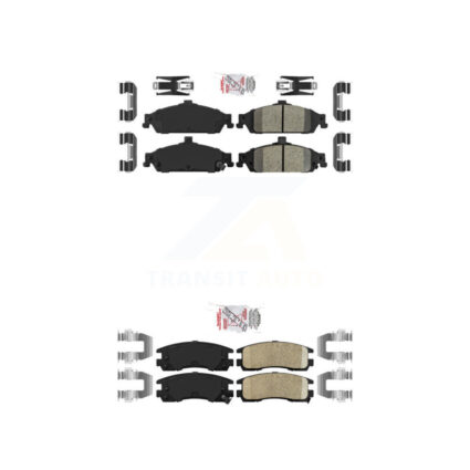 Front Rear Ceramic Disc Brake Pads Kit For Pontiac Grand Am Oldsmobile Alero KNF-101472