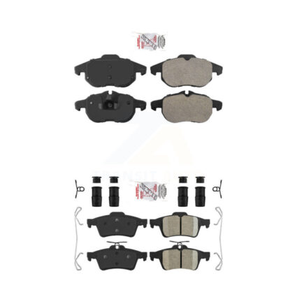 Front Semi-Metallic Rear Ceramic Disc Brake Pads Kit For Saab 9-3 KNF-101476