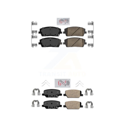 Front Rear Ceramic Disc Brake Pads Kit For Hyundai Palisade Kia Telluride KNF-101478