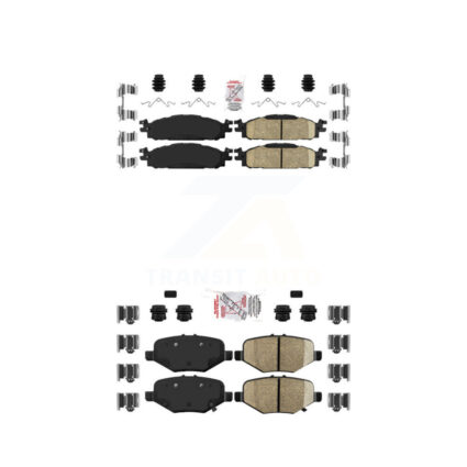 Front Ceramic Rear Semi-Metallic Disc Brake Pads Kit For Ford Explorer Limited/Sport/XLT KNF-101492