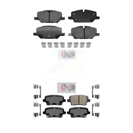 Front Rear Ceramic Disc Brake Pads Kit For Buick Envision Cadillac XT4 KNF-101497