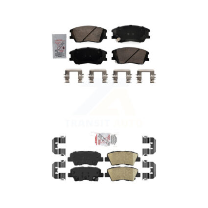 Front Rear Ceramic Disc Brake Pads Kit For Kia Soul EV KNF-101498