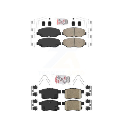 Front Rear Ceramic Disc Brake Pads Kit For Honda Accord KNF-101500