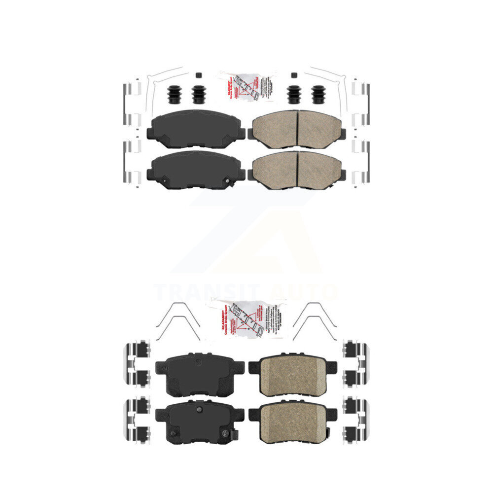 Front Rear Ceramic Disc Brake Pads Kit For Honda Accord KNF-101500