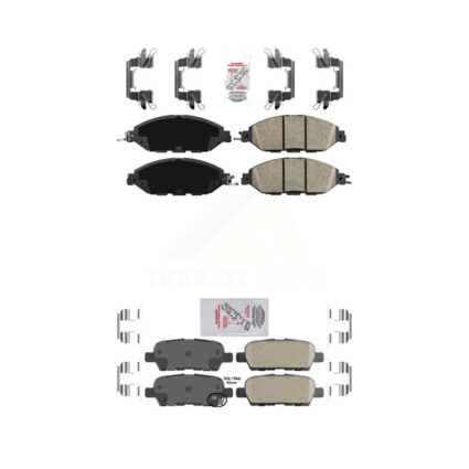 Front Rear Ceramic Disc Brake Pads Kit For Nissan Murano Pathfinder INFINITI QX60 JX35 KNF-101504
