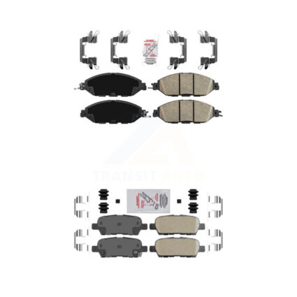Front Rear Ceramic Disc Brake Pads Kit For Nissan Murano Pathfinder INFINITI QX60 JX35 KNF-101505