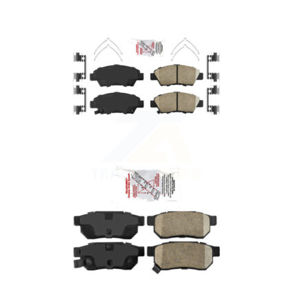 Front Rear Ceramic Disc Brake Pads Kit For Honda Fit Vehicles Manufactured In Mexico KNF-101512