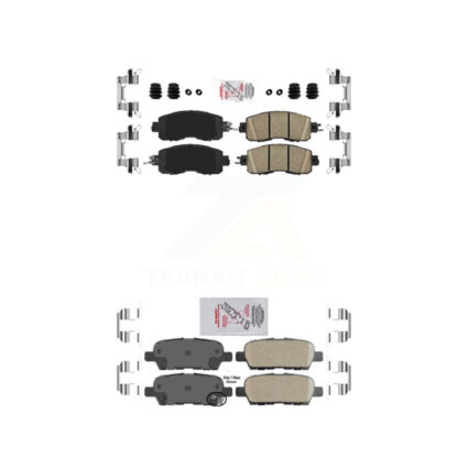 Front Rear Ceramic Disc Brake Pads Kit For Nissan Altima LEAF KNF-101519