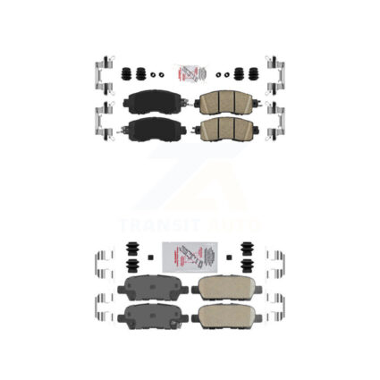 Front Rear Ceramic Disc Brake Pads Kit For Nissan Altima LEAF KNF-101520