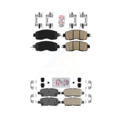 Front Rear Ceramic Disc Brake Pads Kit For Nissan Altima LEAF KNF-101526