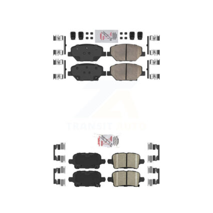 Front Rear Ceramic Disc Brake Pads Kit For Chevrolet Equinox GMC Terrain Buick LaCrosse KNF-101538