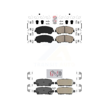 Front Rear Ceramic Disc Brake Pads Kit For Nissan Rogue Sport Qashqai KNF-101557