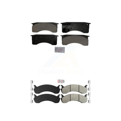 Front Rear Semi-Metallic Disc Brake Pads Kit For Blue Bird International IC Corporation KNF-101577